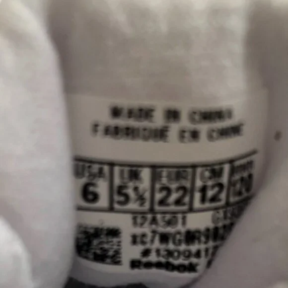 Reebok White Toddler Shoes - Picture 4 of 5